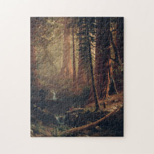 Giant Redwood Trees of California Albert Bierstadt Puzzle