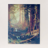 Giant Redwood Trees of California Albert Bierstadt Puzzle (Vertikal)