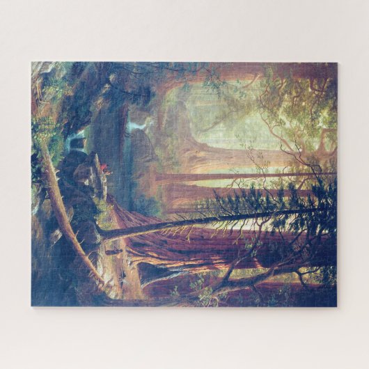 Giant Redwood Trees of California Albert Bierstadt Puzzle (Horizontal)