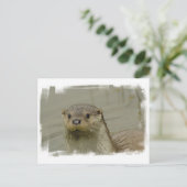 Giant River Otter Postcard Postkarte (Stehend Vorderseite)