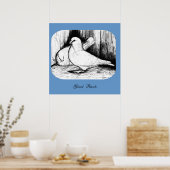 Giant Runt Pigeons Poster (Küche)