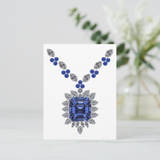 Giant Sapphire Postkarte (Stehend Vorderseite)