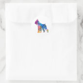 Giant Schnauzer 01-2 Runder Aufkleber (Tasche)