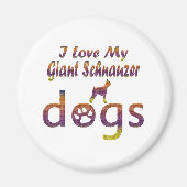 Giant Schnauzer Designs Magnet (Vorne)