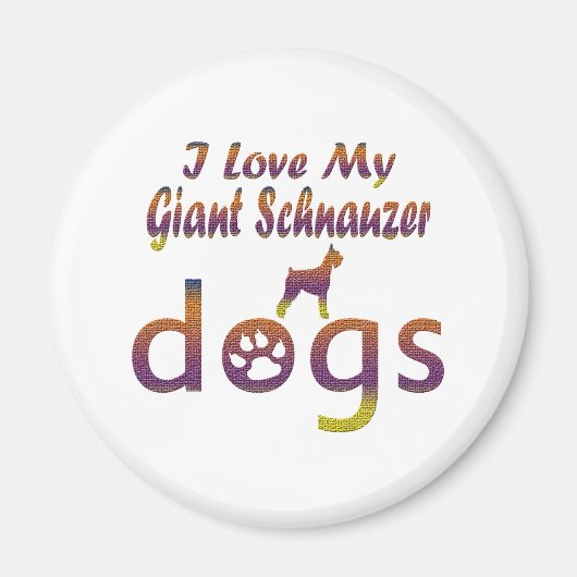 Giant Schnauzer Designs Magnet (Vorne)
