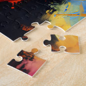 Giant Schnauzer Dog Acrylic Print | Bunt Puzzle (Seite)