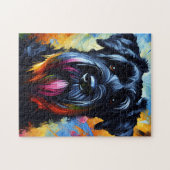 Giant Schnauzer Dog Acrylic Print | Bunt Puzzle (Horizontal)