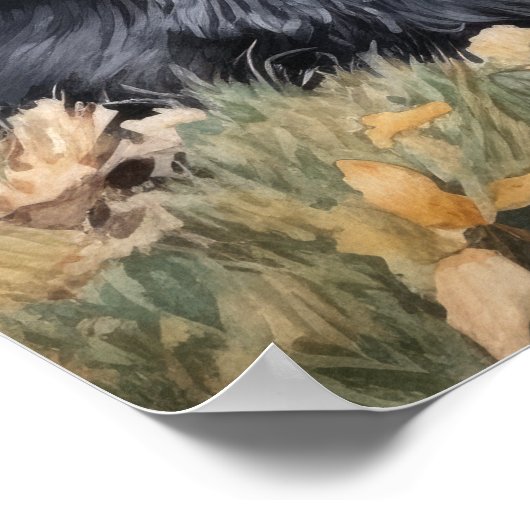 Giant Schnauzer Dog Art Print Poster (Ecke)