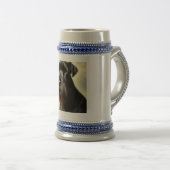 Giant Schnauzer Dog Bierglas (VorderseiteRechts)