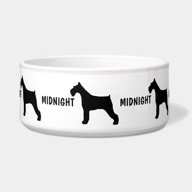 Giant Schnauzer Dog Bowl Napf (Vorderseite)