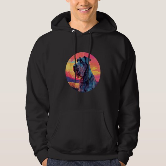 Giant Schnauzer Dog Breed Dog Motif  1 Hoodie (Vorderseite)