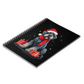 Giant Schnauzer Dog Christmas Parties Holiday Sant Notizblock (Linke Seite)