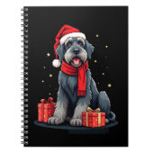 Giant Schnauzer Dog Christmas Parties Holiday Sant Notizblock (Vorderseite)