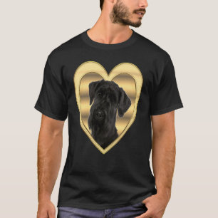 Giant Schnauzer Dog Heart Giant Schnauzer 2 T-Shirt