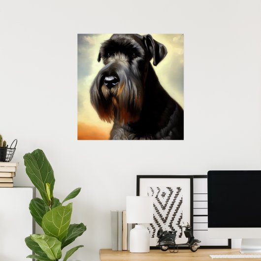Giant Schnauzer Dog Poster (Heimbüro)