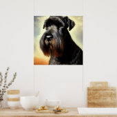 Giant Schnauzer Dog Poster (Küche)