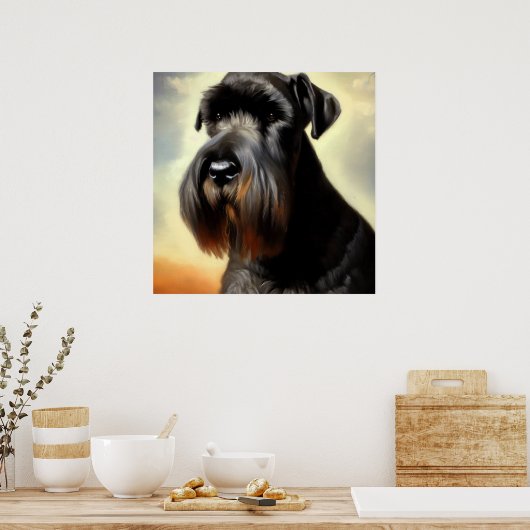 Giant Schnauzer Dog Poster (Küche)