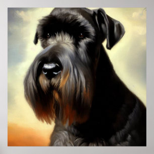 Giant Schnauzer Dog Poster