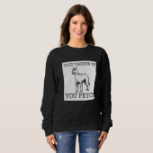 Giant Schnauzer funny dog lover gift Premium Sweatshirt (Vorne ganz)