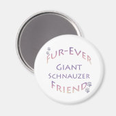 Giant Schnauzer Furever Magnet (Vorderseite/Rückseite)