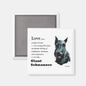 Giant Schnauzer Gaben Magnet (Vorderseite/Rückseite)