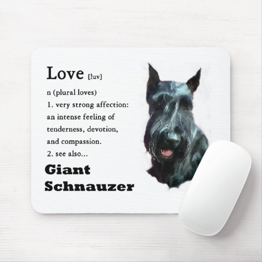 Giant Schnauzer Gaben Mousepad (Mit Mouse)