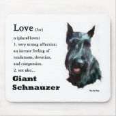 Giant Schnauzer Gaben Mousepad (Vorne)