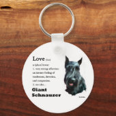 Giant Schnauzer Gaben Schlüsselanhänger (Vorderseite)