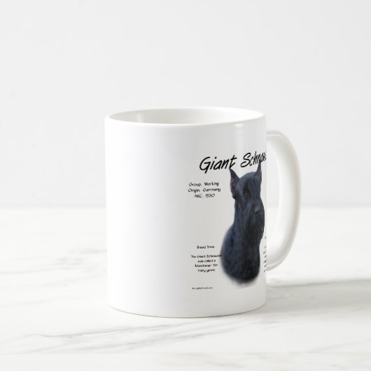 Giant Schnauzer Geschichtsdesign Kaffeetasse (VorderseiteRechts)