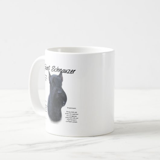 Giant Schnauzer Geschichtsdesign Kaffeetasse (Vorderseite Links)