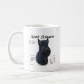 Giant Schnauzer Geschichtsdesign Kaffeetasse (Links)