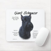 Giant Schnauzer Geschichtsdesign Mousepad (Mit Mouse)