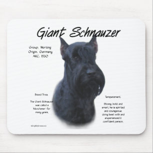 Giant Schnauzer Geschichtsdesign Mousepad