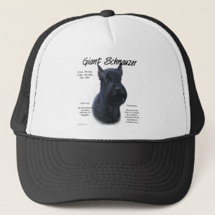 Giant Schnauzer Geschichtsdesign Truckerkappe