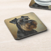 Giant Schnauzer Getränkeuntersetzer (Linke Seite)