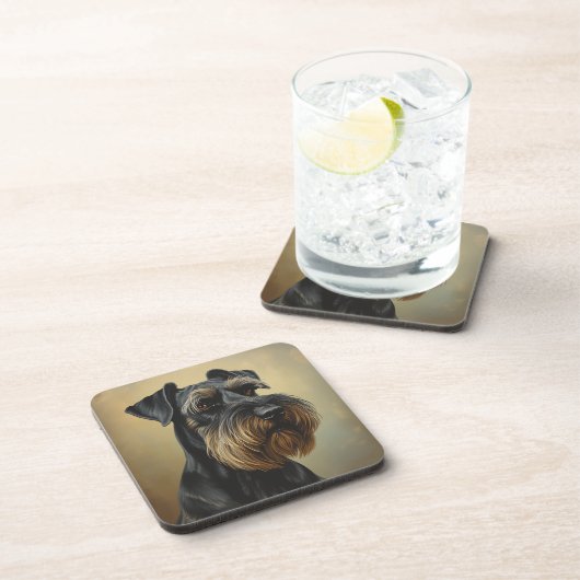 Giant Schnauzer Getränkeuntersetzer (Rechte Seite)