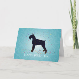 Giant Schnauzer Holiday Greetings Feiertagskarte