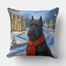 Giant Schnauzer Holiday  Kissen