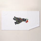 Giant Schnauzer Lover Xmas Santa Giant Schnauzer C Badehandtuch (Badehandtuch)