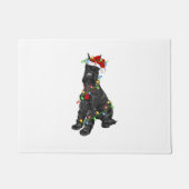 Giant Schnauzer Lover Xmas Santa Giant Schnauzer C Fußmatte (Vorderseite)