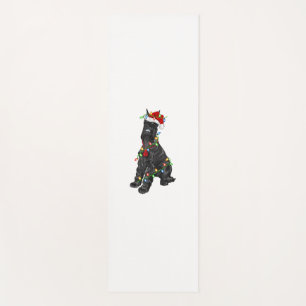 Giant Schnauzer Lover Xmas Santa Giant Schnauzer C Yogamatte