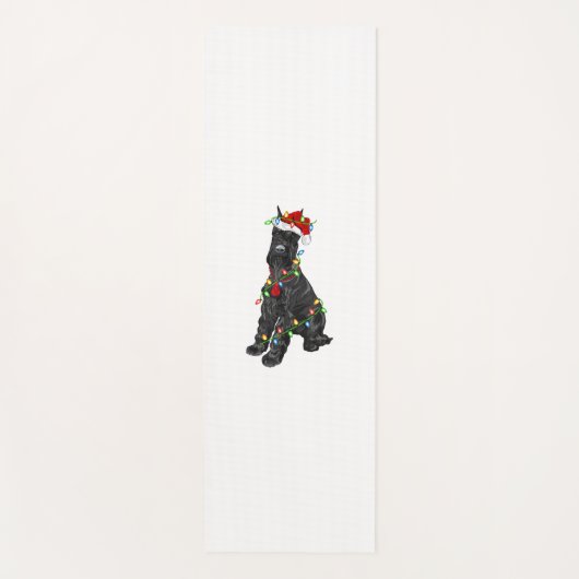 Giant Schnauzer Lover Xmas Santa Giant Schnauzer C Yogamatte (Vorderseite)
