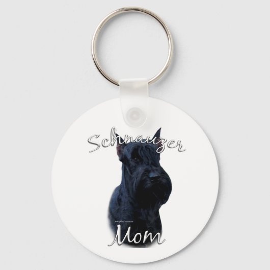 Giant Schnauzer Mama 2 Schlüsselanhänger (Vorderseite)