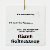 Giant Schnauzer Ornament (Rückseite)