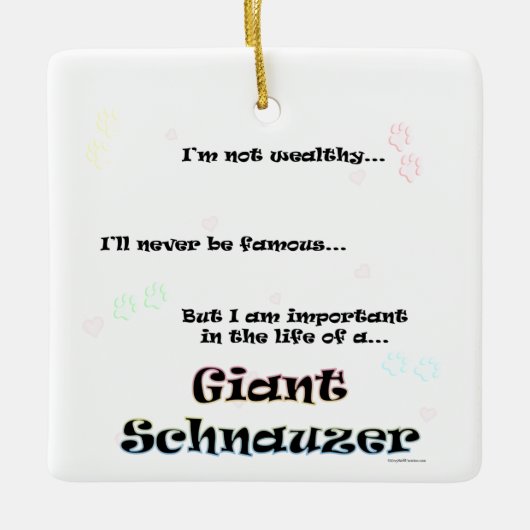 Giant Schnauzer Ornament (Vorderseite)