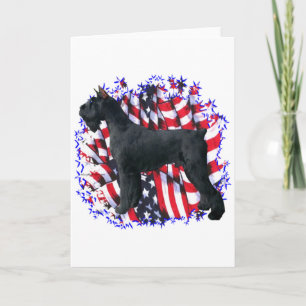 Giant Schnauzer Patriot Karte