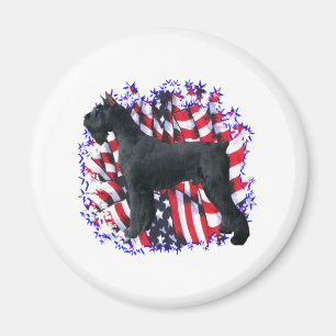 Giant Schnauzer Patriot Magnet