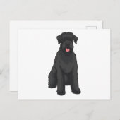 Giant Schnauzer Postkarte (Vorne/Hinten)