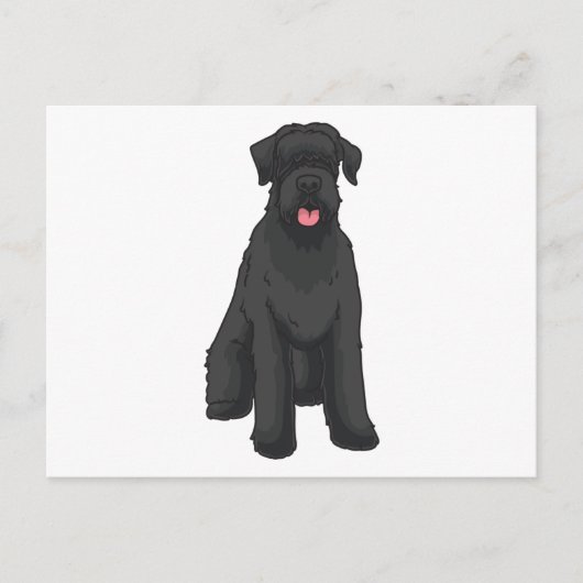 Giant Schnauzer Postkarte (Vorderseite)