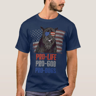 Giant Schnauzer Pro Life Pro God Pro Dogs Premium  T-Shirt